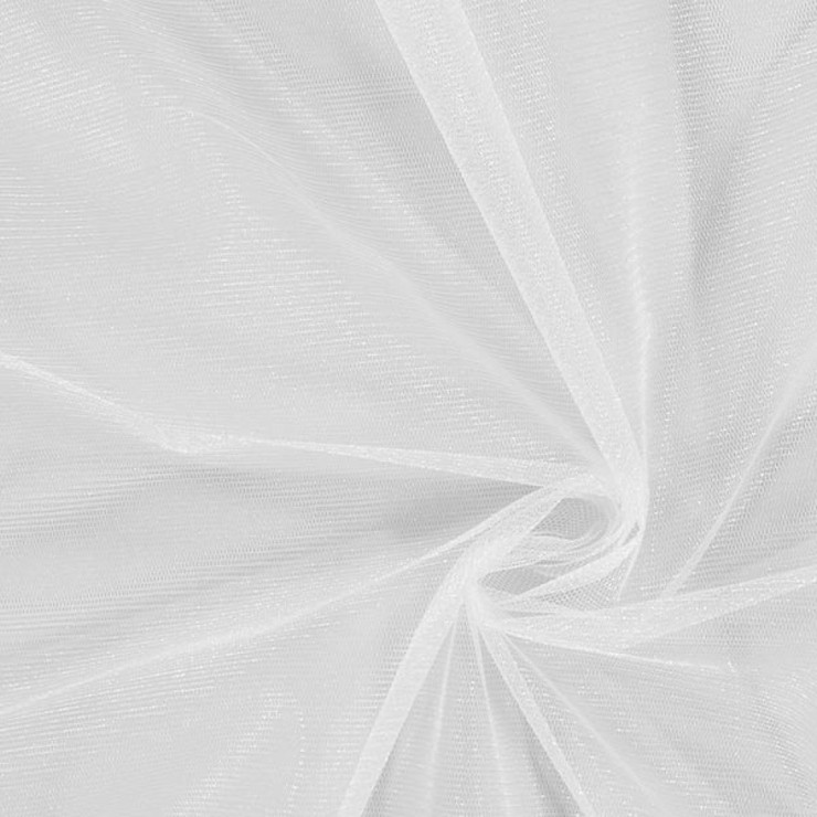 Фатин средней жёсткости (Kristal) белый (300 см)